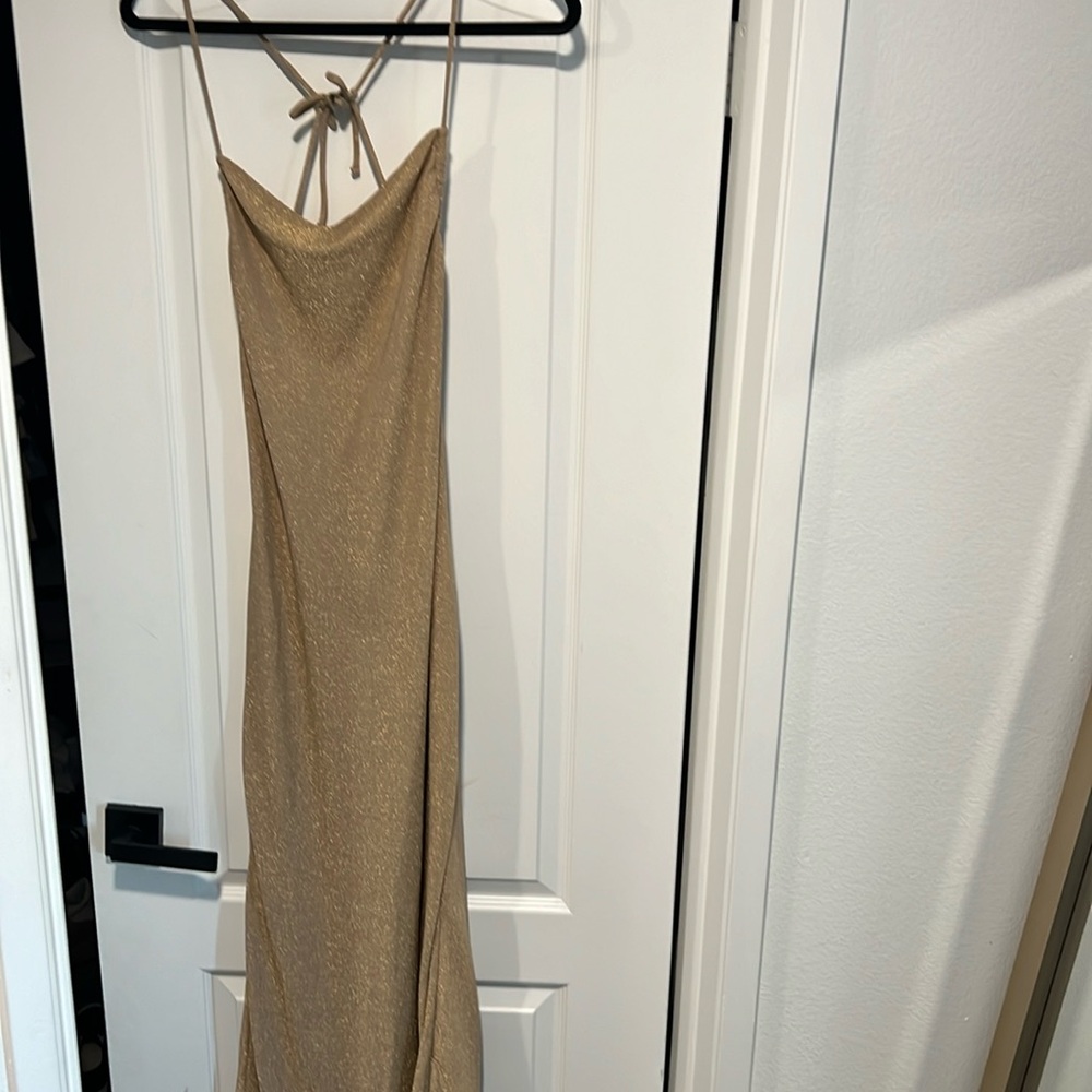 Champagne maxi dress